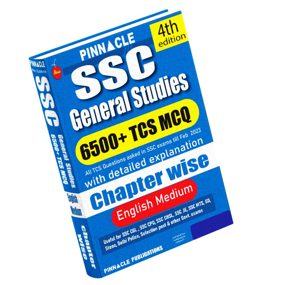 SSC General Studies 6500 TCS MCQ chapter wise english medium 4th edition 